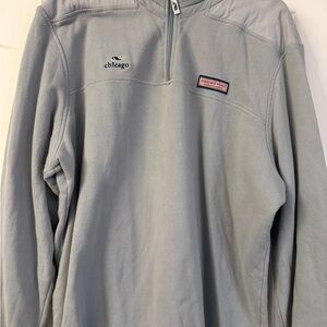 Vineyard Vines Gray Quarter-Zip Pullover